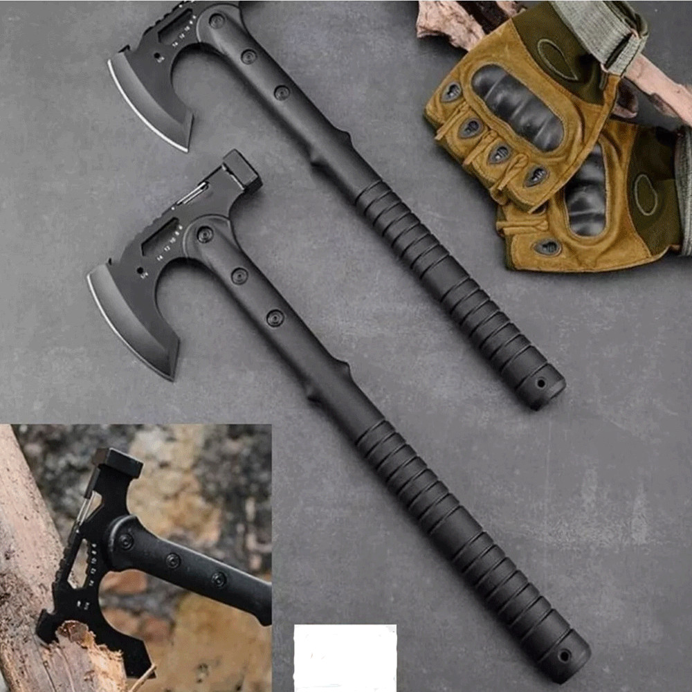 55-57HRC Steel Outdoor Multifunction Survival Hammer Axe Emergency Camping Hiking