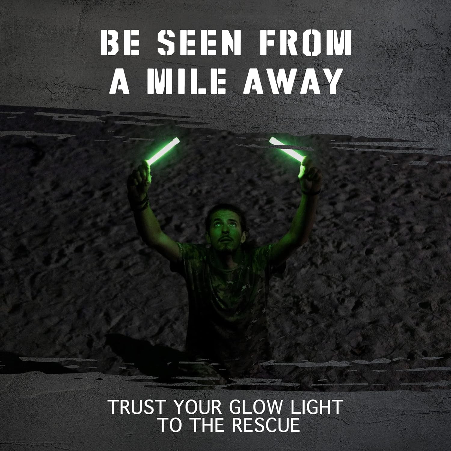 Emergency Glow Sticks with 12 Hours Duration, Individually Wrapped Industrial Gr