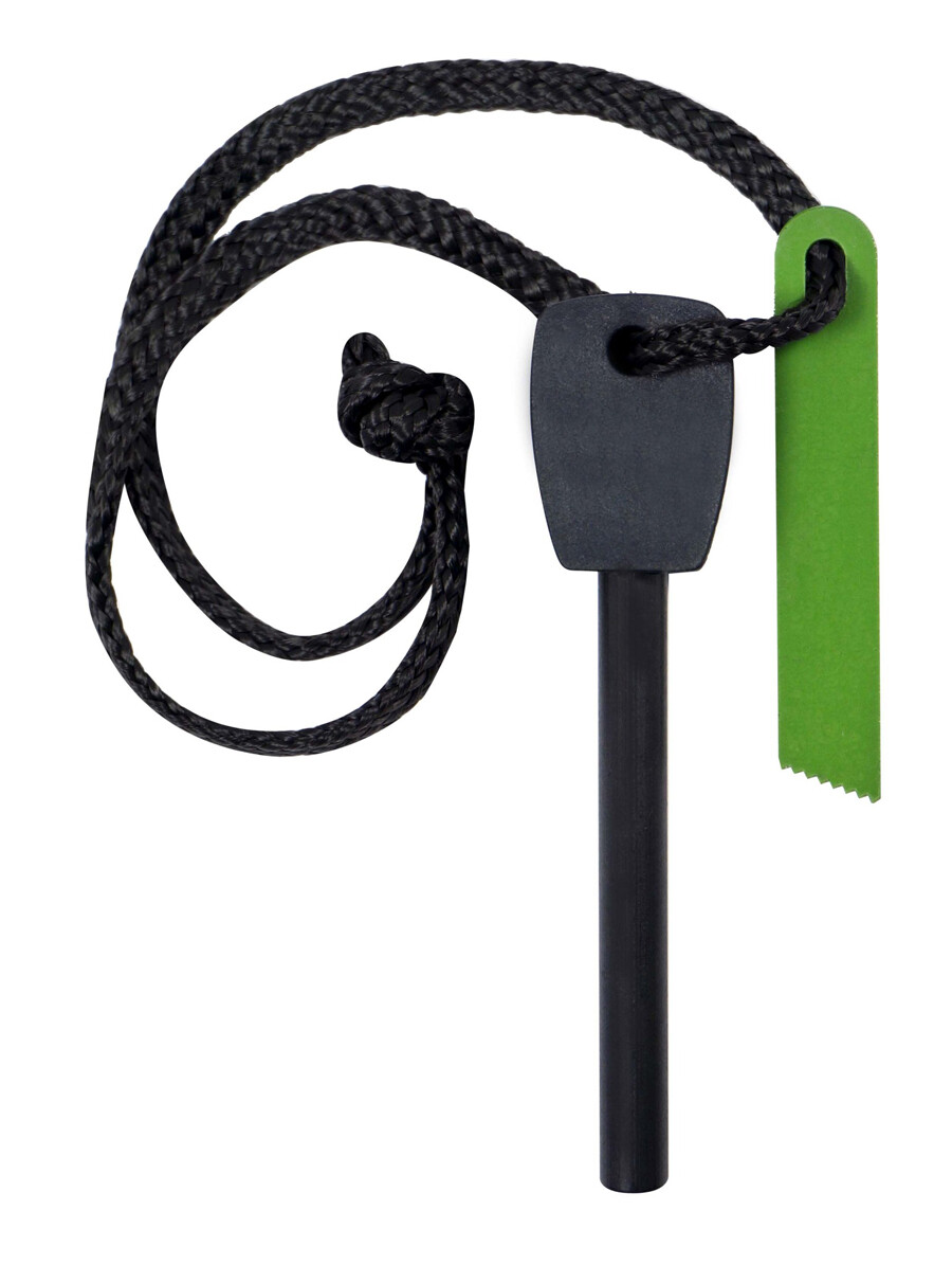 Emergency Fire Starter Magnesium Flint Stick Lanyard Striker Survival Lighter