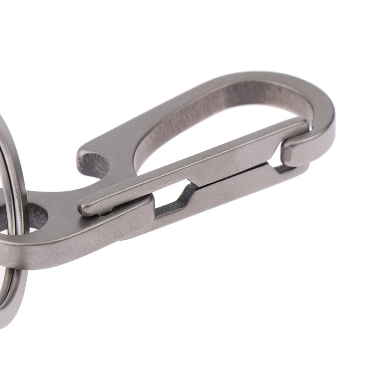 Titanium Alloy Carabiner Multi-function Keychain Outdoor Key Chain Ring Buckle