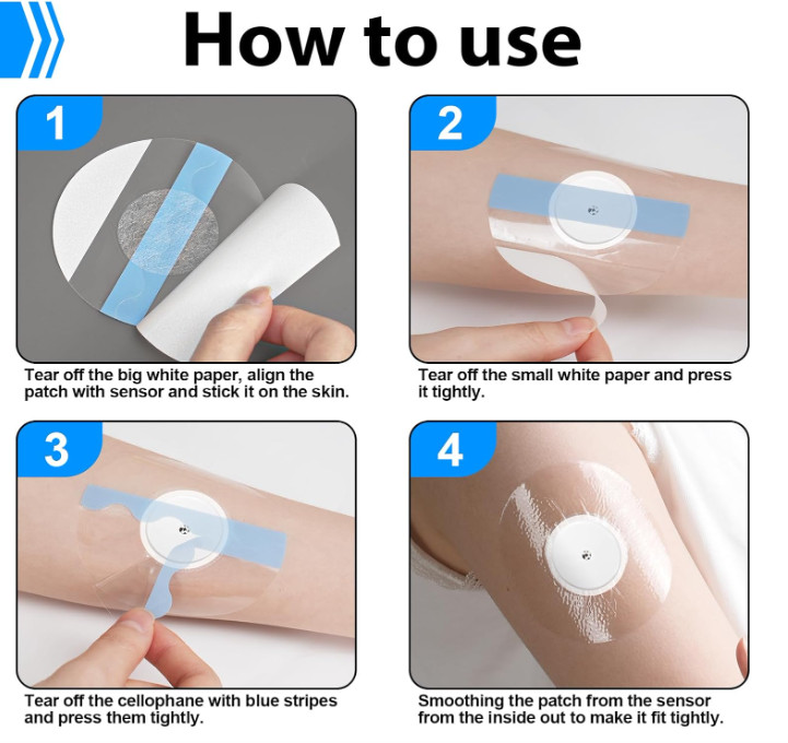 Sensor Covers for Libre 1/2/3, Waterproof-25 Pack Freestyle Libre 1/2/3 Plus Cov