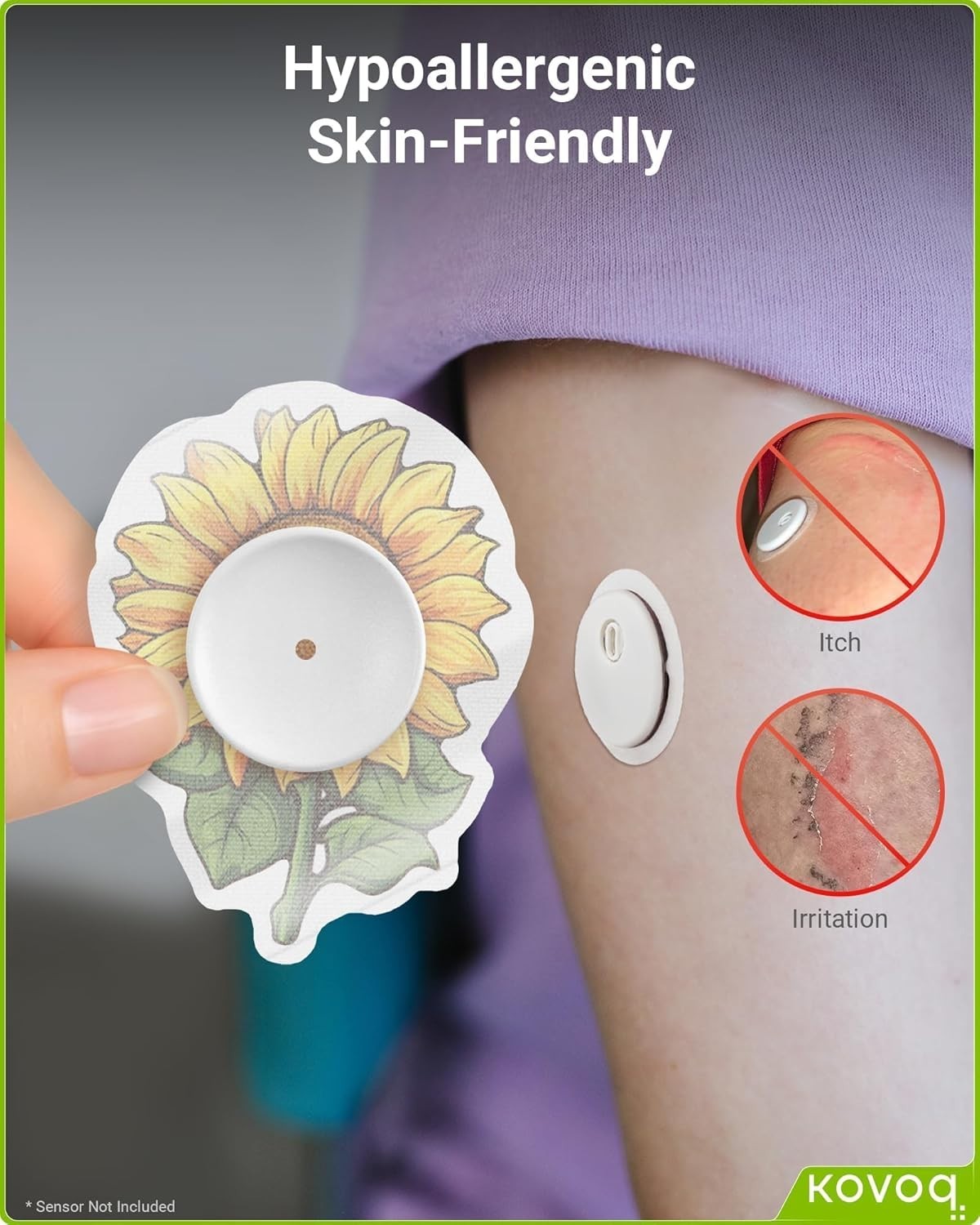Stylish Floral Sensor Covers for Libre 3 & Plus – Waterproof and Hypoallergenic