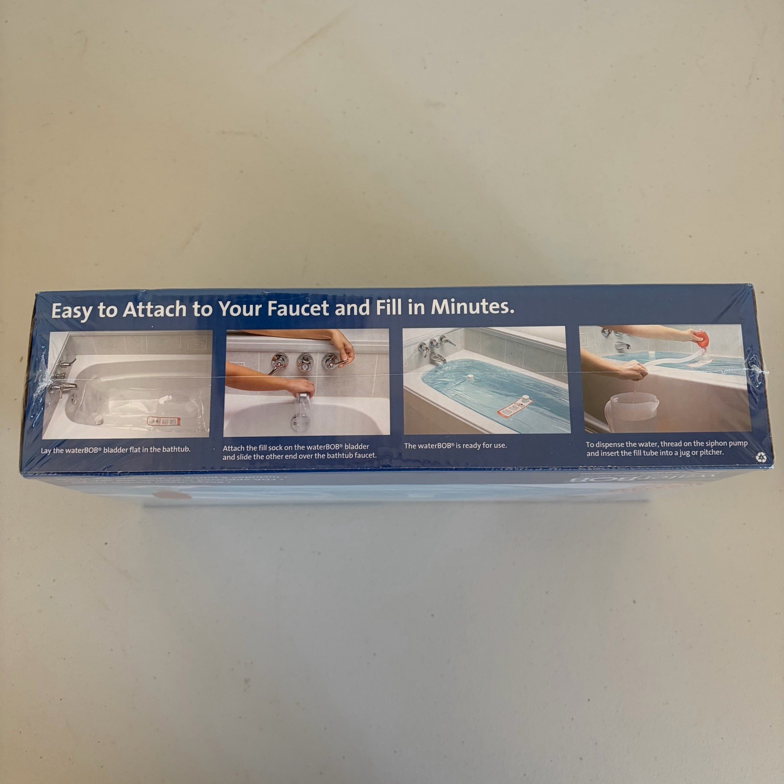 Water BOB NIB Bathtub Emergency Drinking Water Storage Container 100 Gallons