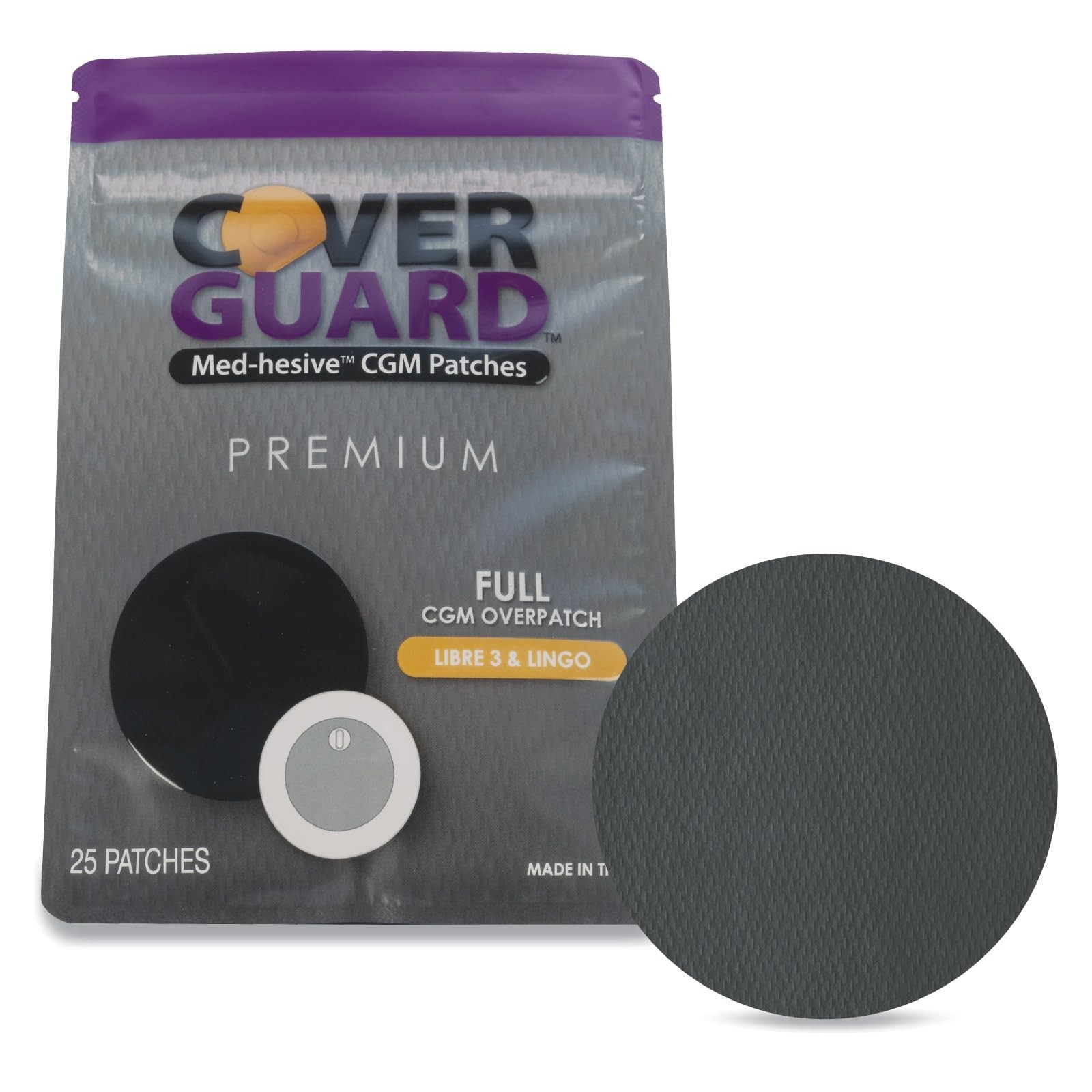 Freestyle Libre 3 Overpatch | 25-Count Waterproof Adhesive | Full Coverage, Anti