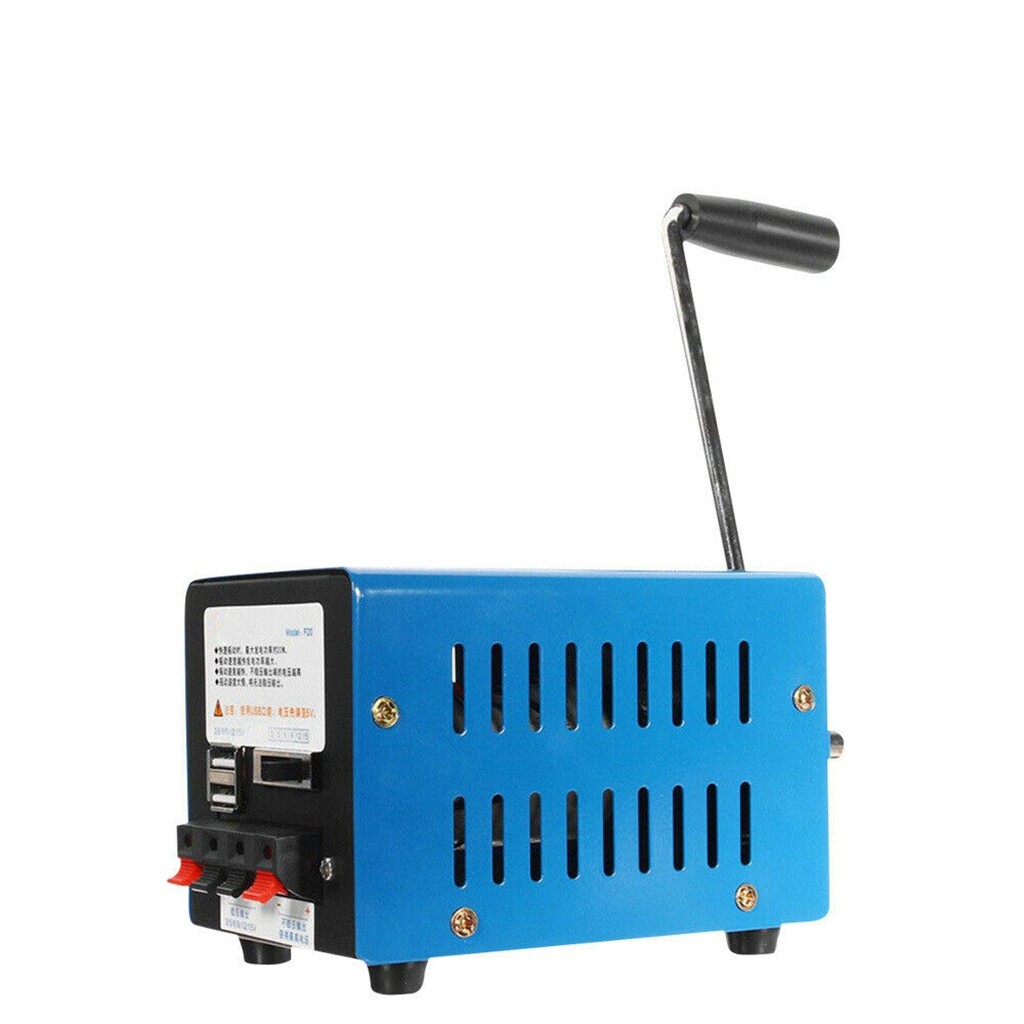 Portable Hand Crank Generator Emergency Charger Camping Outdoor Survival 20W