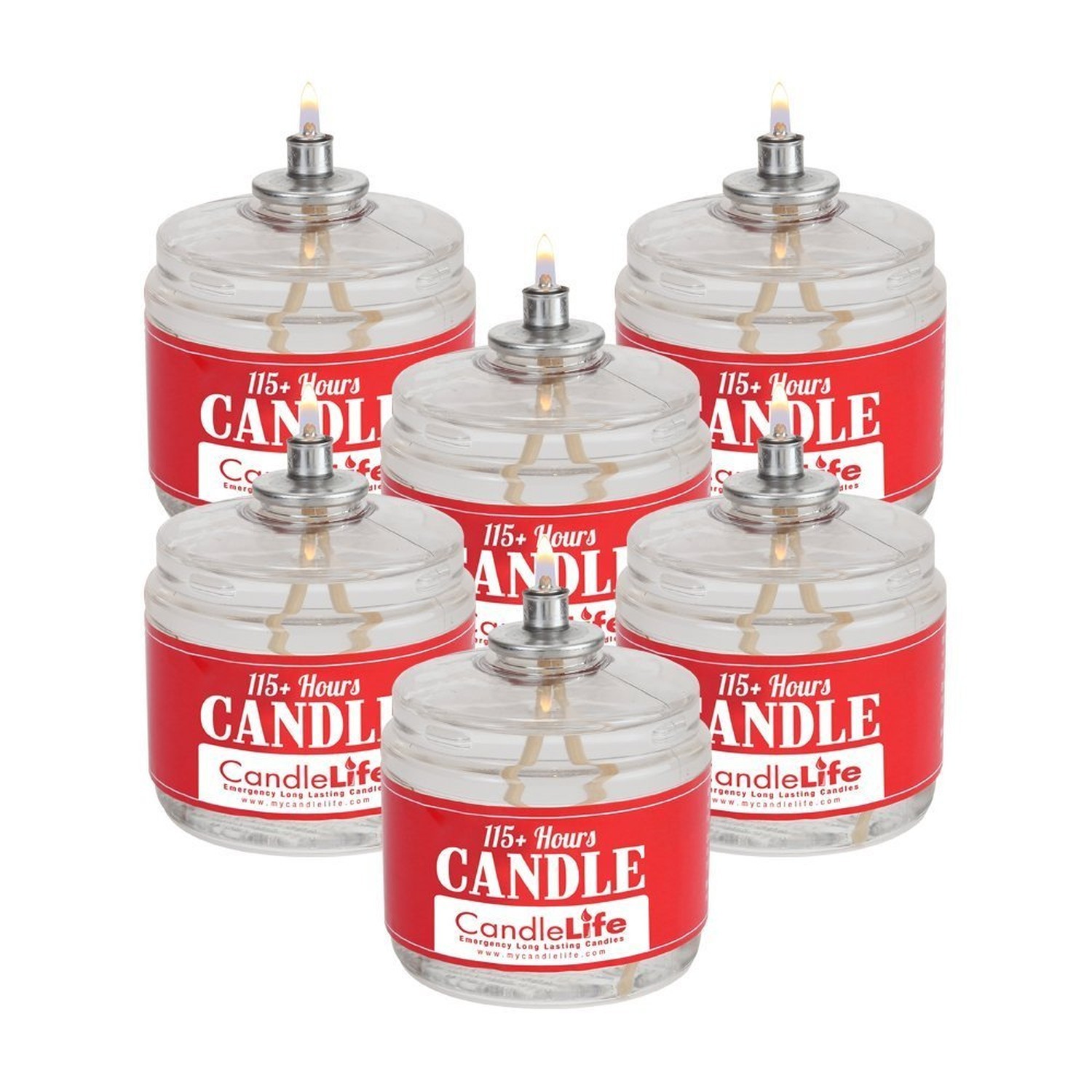 Candlelife 115-Hour Emergency Survival Candles – Long Burning, Unscented, Cle…
