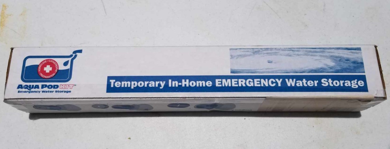 AquaPod Kit 65 gal Emergency Water Storage Drinking Water Container Home Bathtub