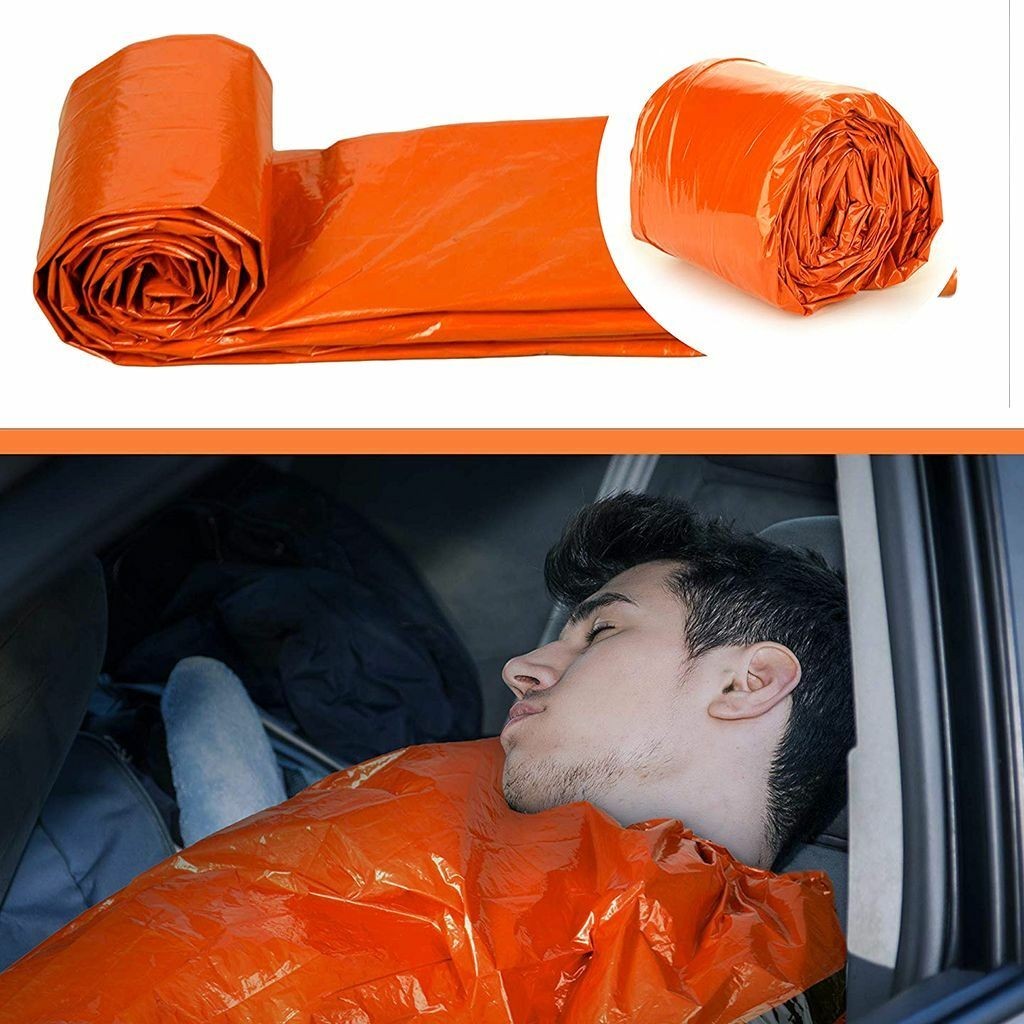 2X Outdoor Survival Sleeping Bag Emergency Thermal Keep Warm Waterproof Camping