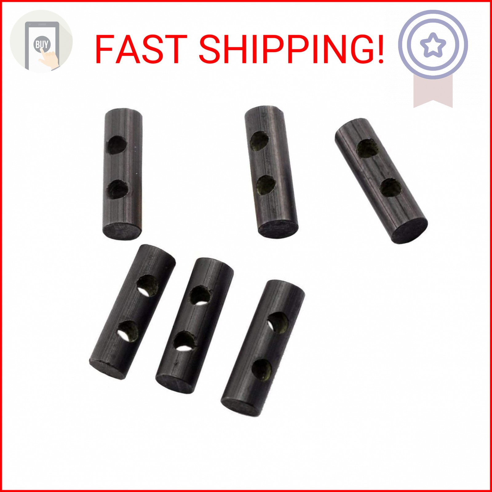 bayite Small Ferro Rod Survival Drilled Flint Fire Starter with Toggle Hole for