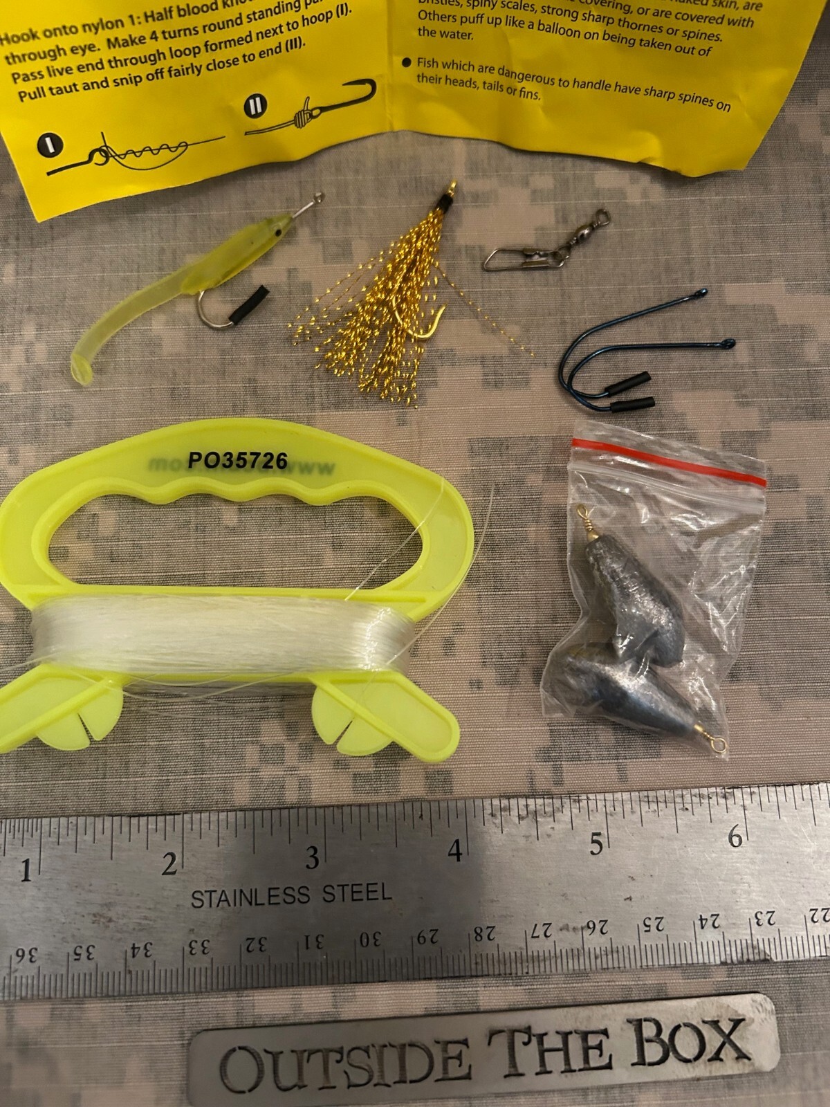 Emergency/Survival: BCB Liferaft Fishing Kit, Ultralight, Pocket Sized, Compact