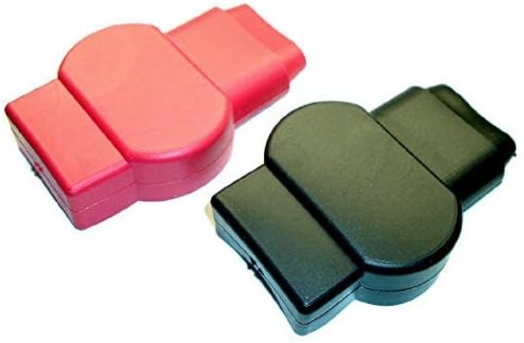 Fastronix Military Spec Battery Terminal Covers Red and Black Pack of 2