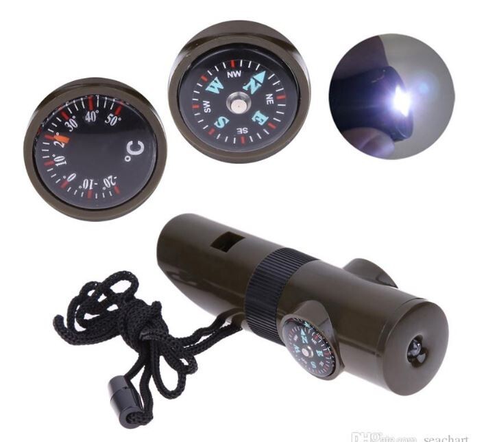 New Outdoor Emergency Survival 7 in 1 Hiking/Camping Tools – 3 Pcs