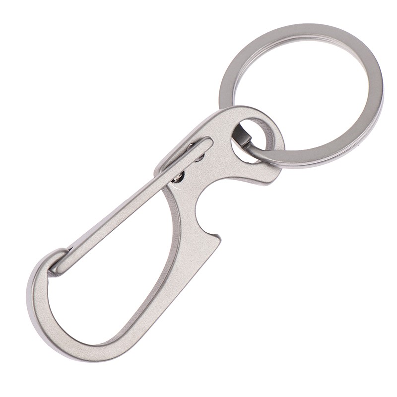 Titanium Alloy Carabiner Multi-function Keychain Outdoor Key Chain Ring Buckle