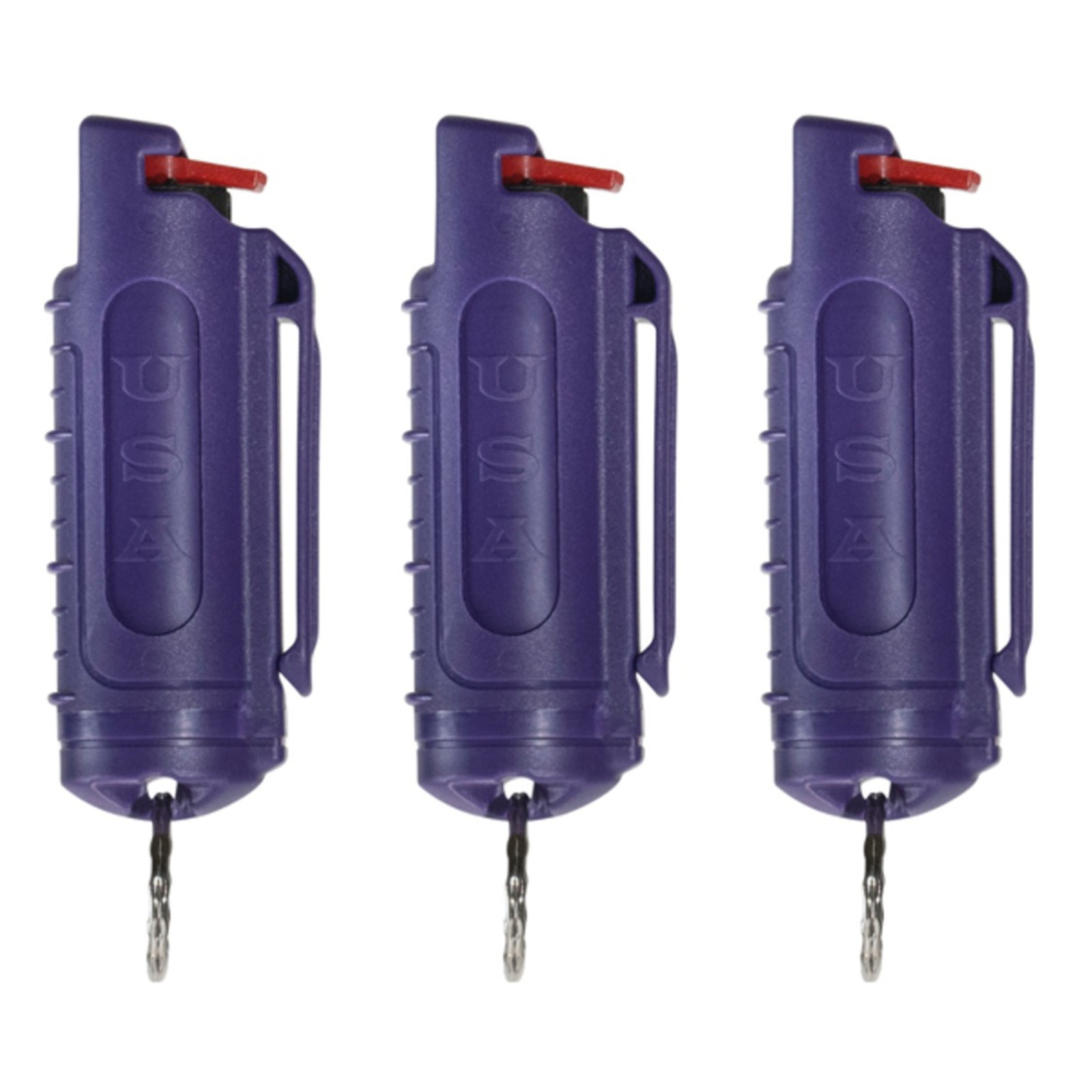 Police Magnum belt clip pepper spray self defense keychains 3 pack 1/2oz H.S