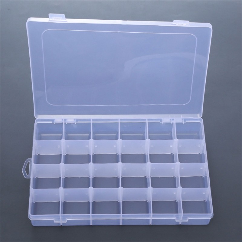 Lure Hook Organizers Case Waterproofs Plastic Fishing Tackle Box with Dividers