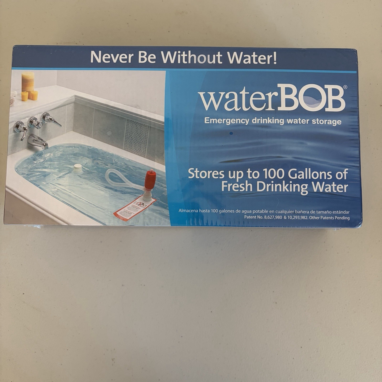 Water BOB NIB Bathtub Emergency Drinking Water Storage Container 100 Gallons