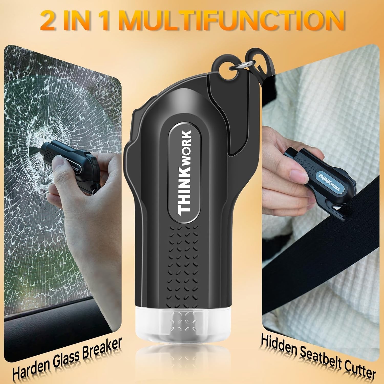 High-Grade Mini Window Breaker & Seatbelt Cutter for Vehicle Safety Emergencies