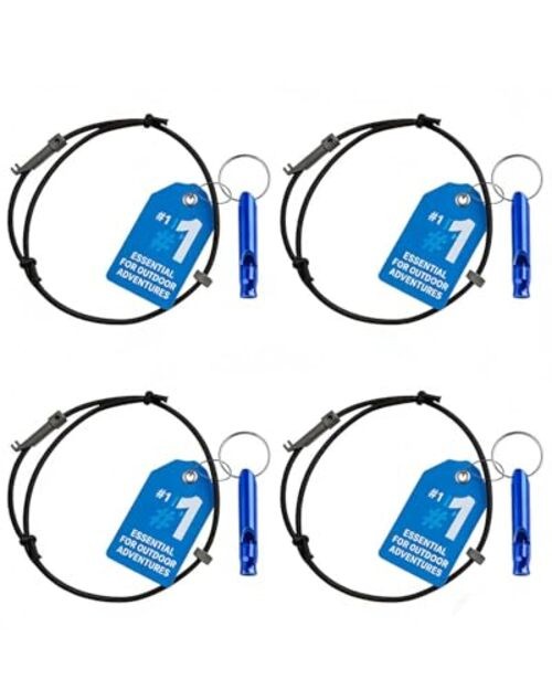 EDC Survival Bracelet, Car Window Breaker Wrist Strap Escape Tool, Vehicle 4pcs