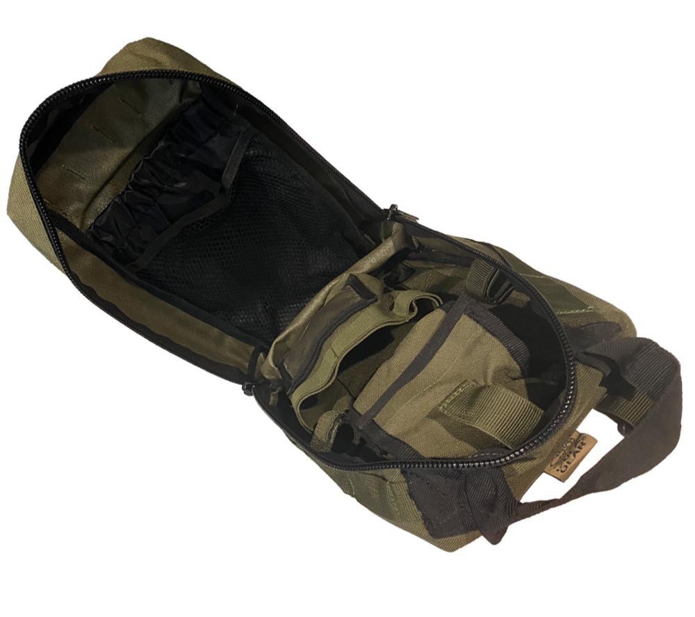 ESEE Izula Gear Advanced Survival Kit Bag Only with Map Case, Olive Drab