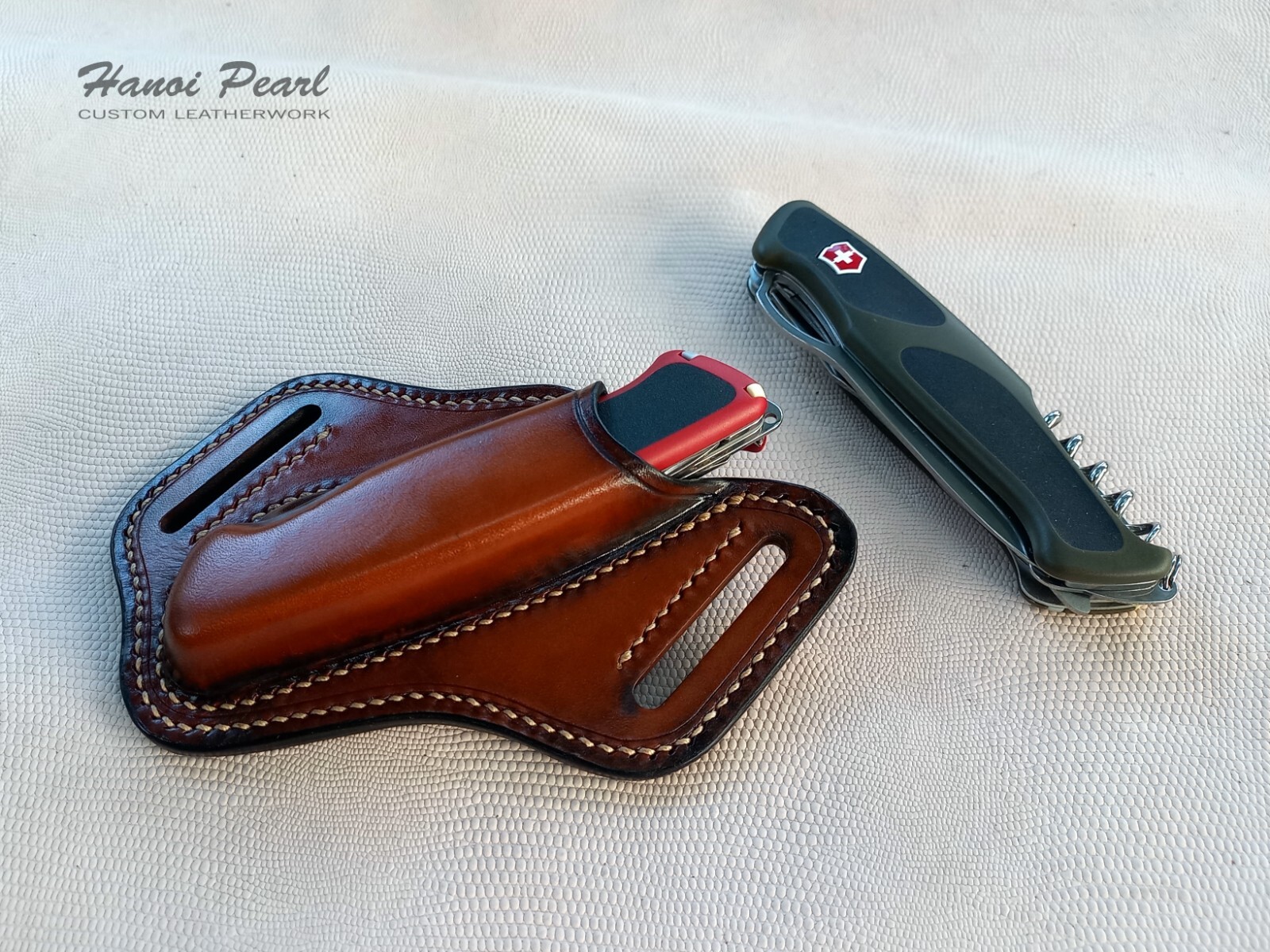 Custom Leather Sheath for Victorinox / Wenger RangerGrip 78, 79, 178, 179