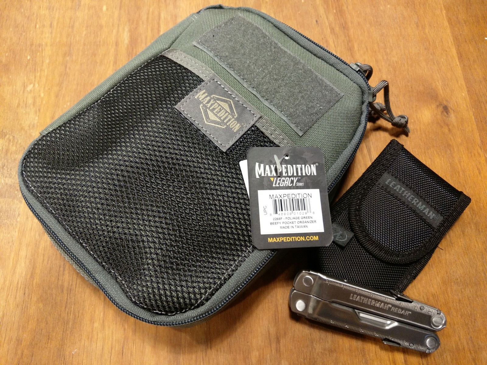 Survival EDC Pouch Maxpedition Beefy with Leatherman Rebar set