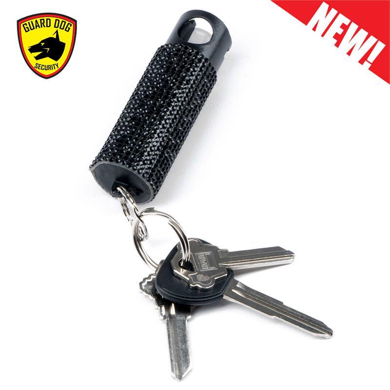 Bling It On Key Ring Self Defense Pepper Spray Women Jeweled Carry Case Glitter
