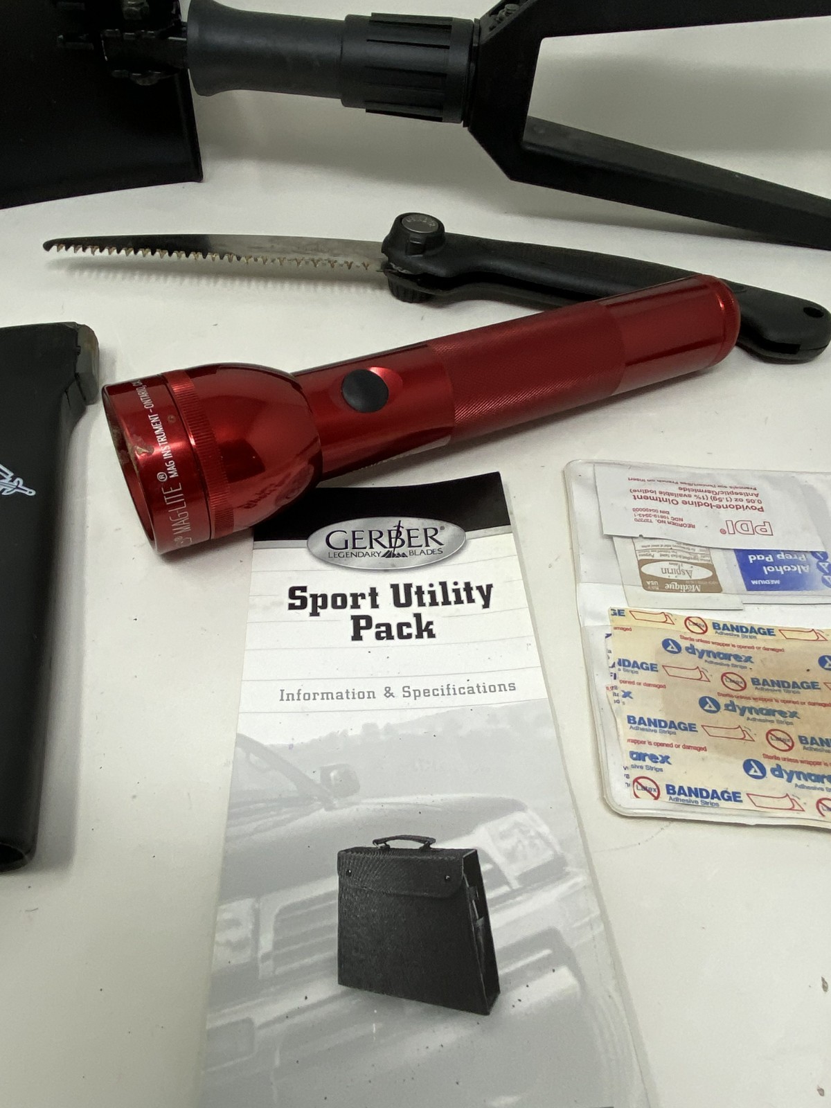 Gerber Sport Utility Pack Off Road Shovel/Axe/Multitool/Flashlight/Saw Survival