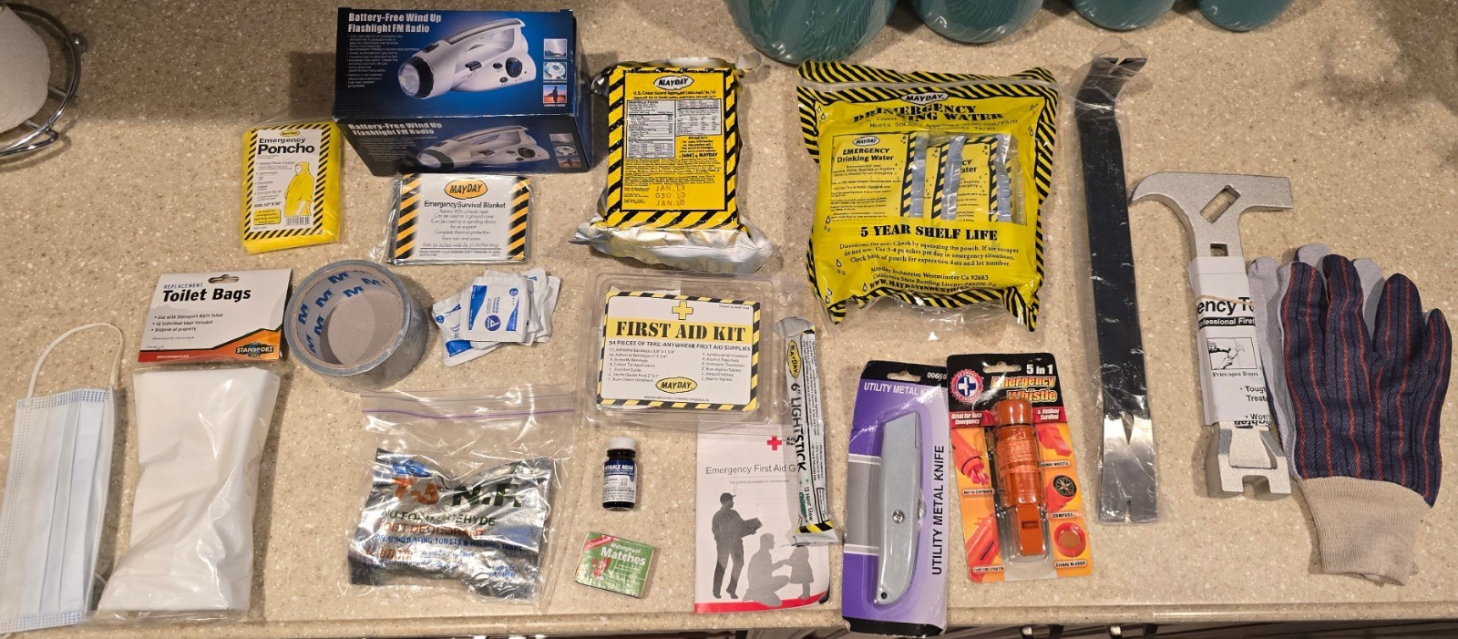 Mayday Economy 2 Person Honey Bucket Survival Kit