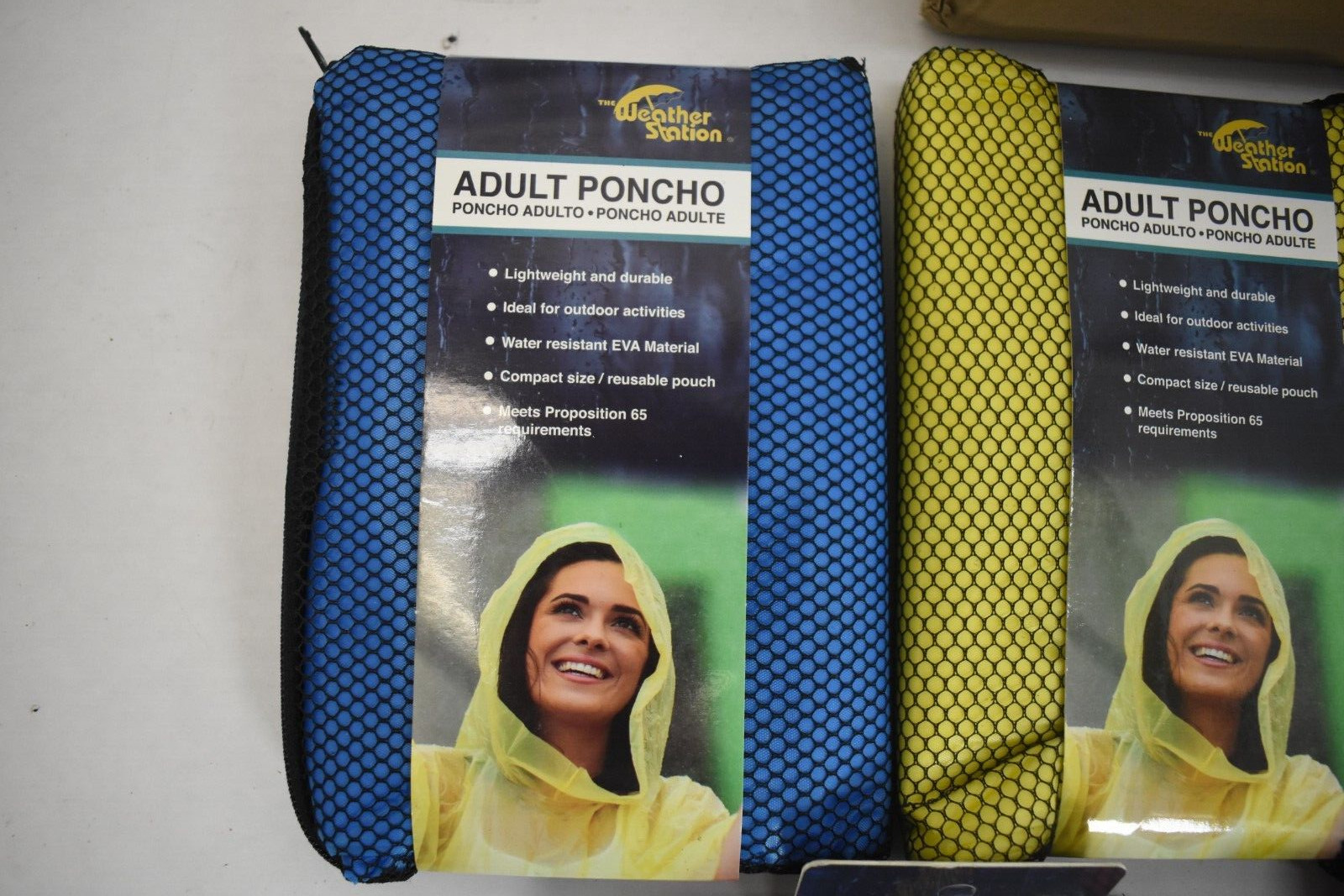 Lot of 5 The Weather Zone 3100 Rain Ponchos Assorted Colors One Size Fits All