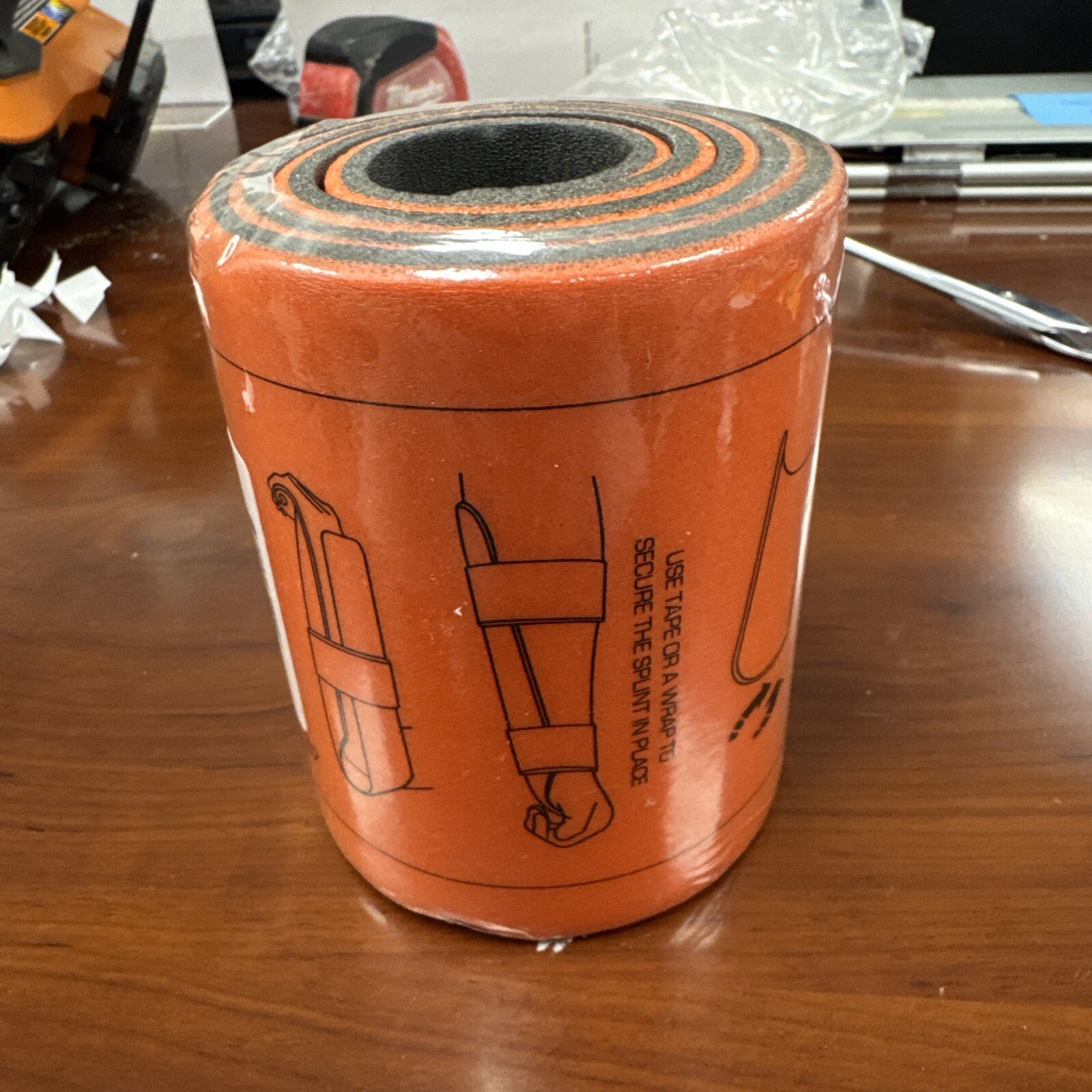 Ever Ready First Aid Universal Aluminum Splint Orange – 36″ Rolled