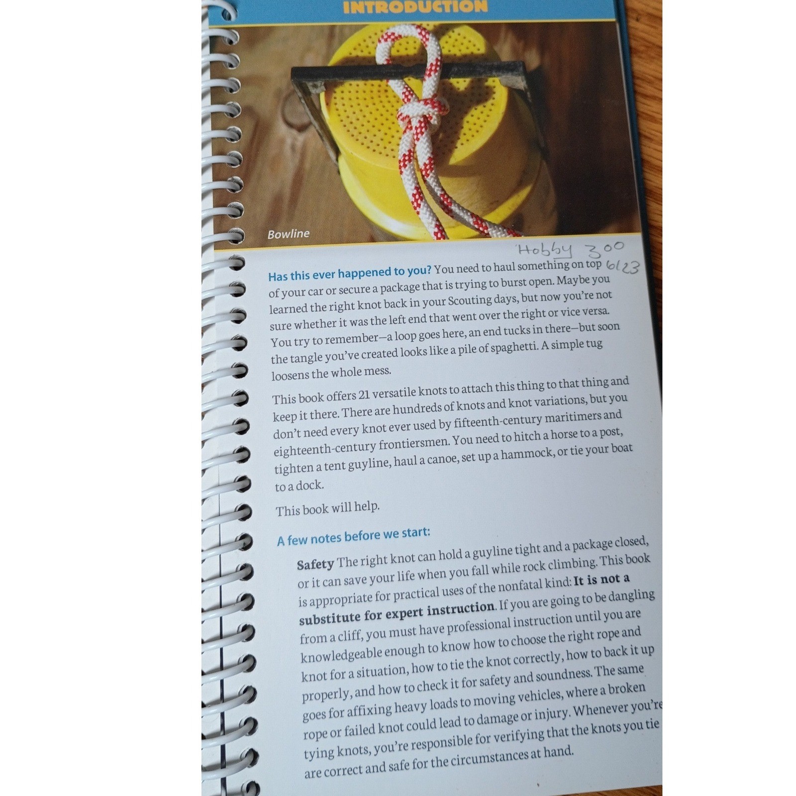 Essential Knots Adventure Skills Guide Karen Berger Spiral Bound Outdoor Book