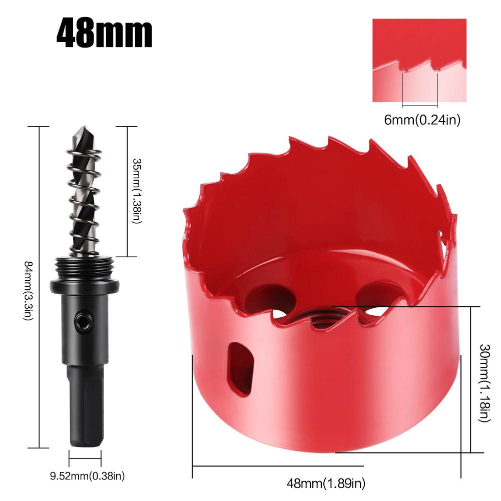 1pc 15-200mm M42 HSS Steel Drilling Hole Saw Drill Bit Bi-Metal for Aluminum Iro