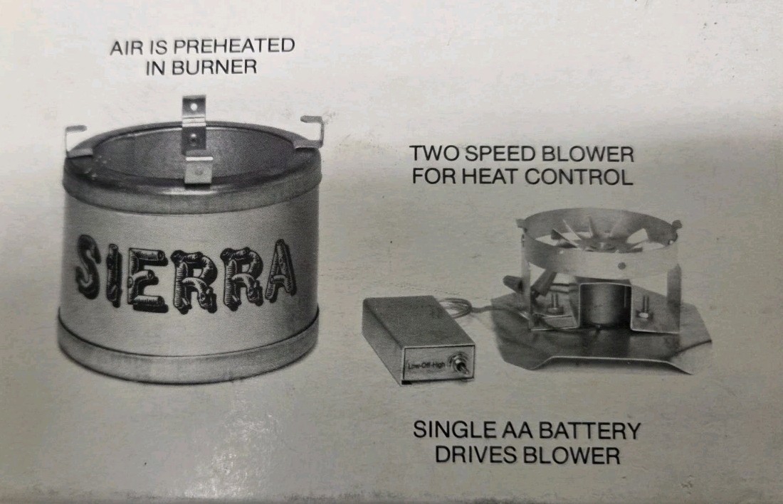 Vintage Sierra Stove solid fuel Camp Camping Backpacking stove ZZ Corp NIB