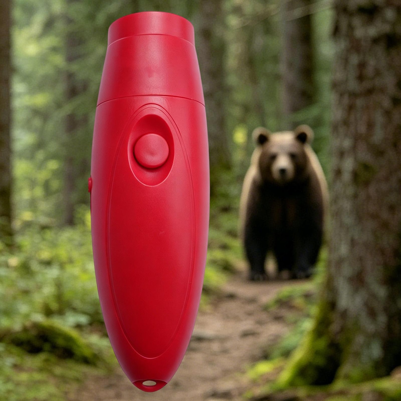 Electronic Air Bear Horn, 130dB Loud Air Horn for Safety Hiking Camping