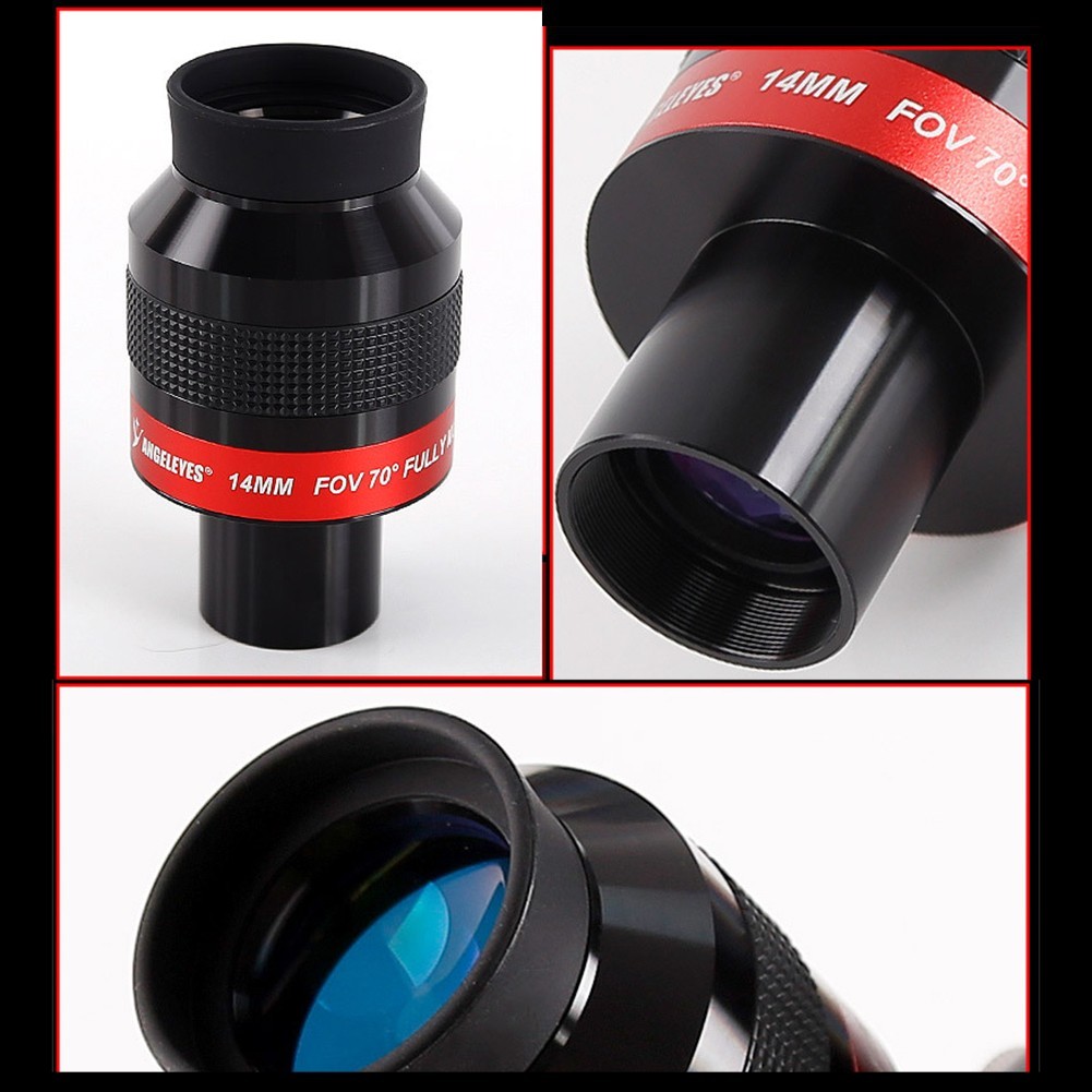 1 25 Inch 70 Degree Flat Field Eyepiece for Astronomy Telescope Accessories