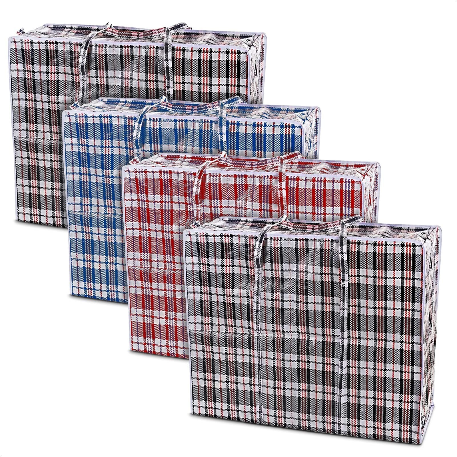 4Pcs Extra Large Laundry Bag for Storage Box with Zipper Laundry Bags – Stora…