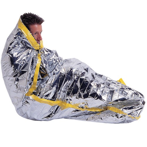 Emergency Sleeping Bag Mylar Insulated Heat Light Weight 84×36 Inch