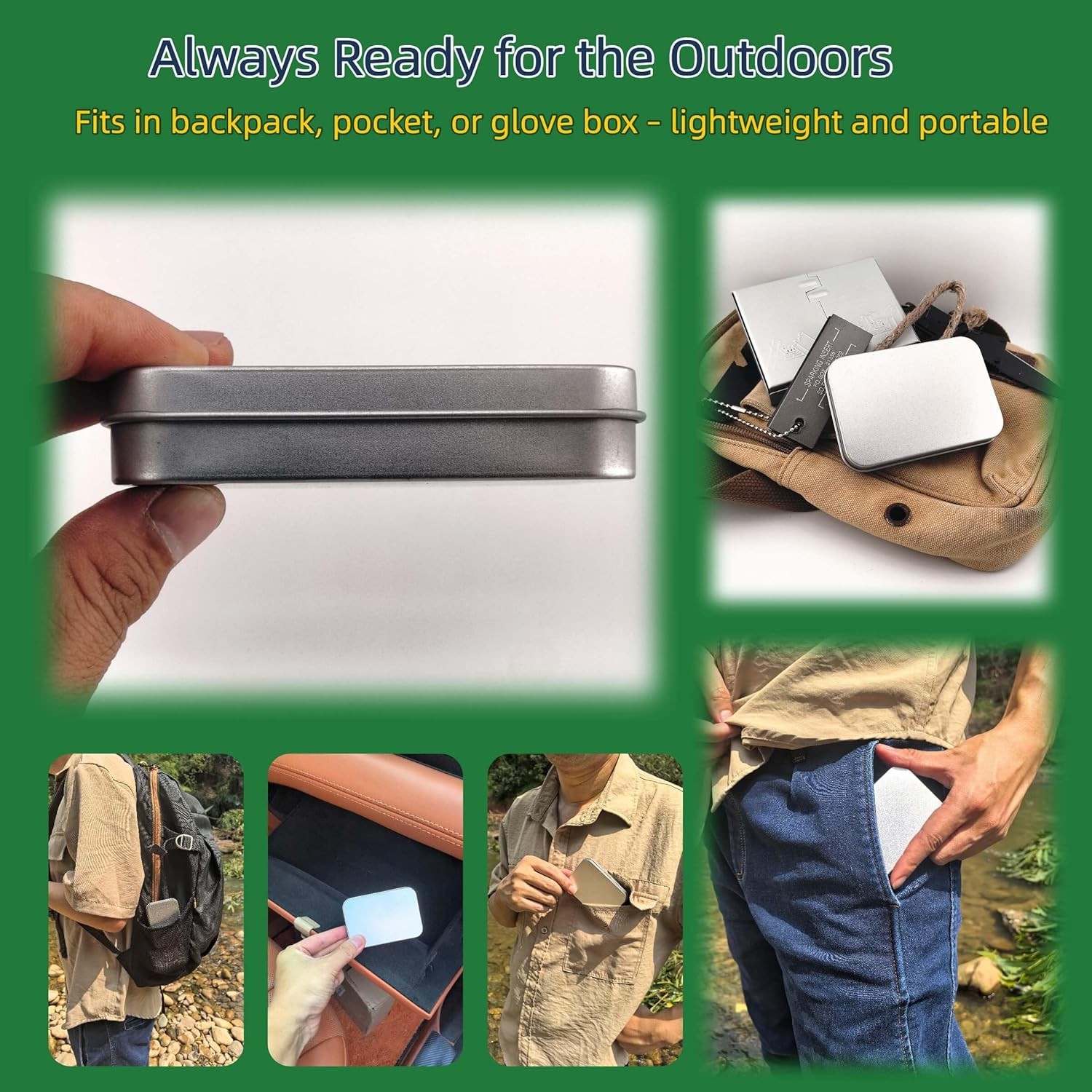 Mini Survival Fishing Kit–Compact Emergency Gear for Camping,Hiking,Bushcraft,