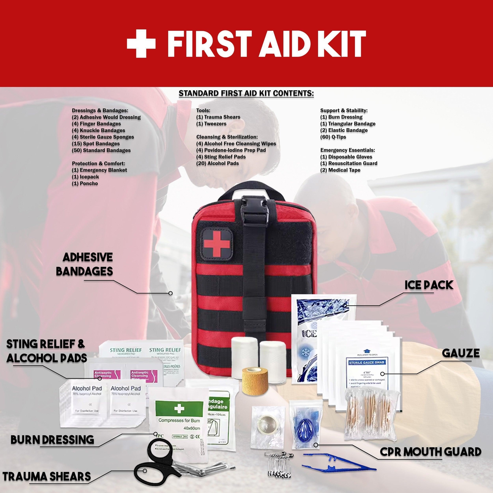 2 Person 72 Hour Essentials Survival Bug Out Bag with Food, Water, and Shelter