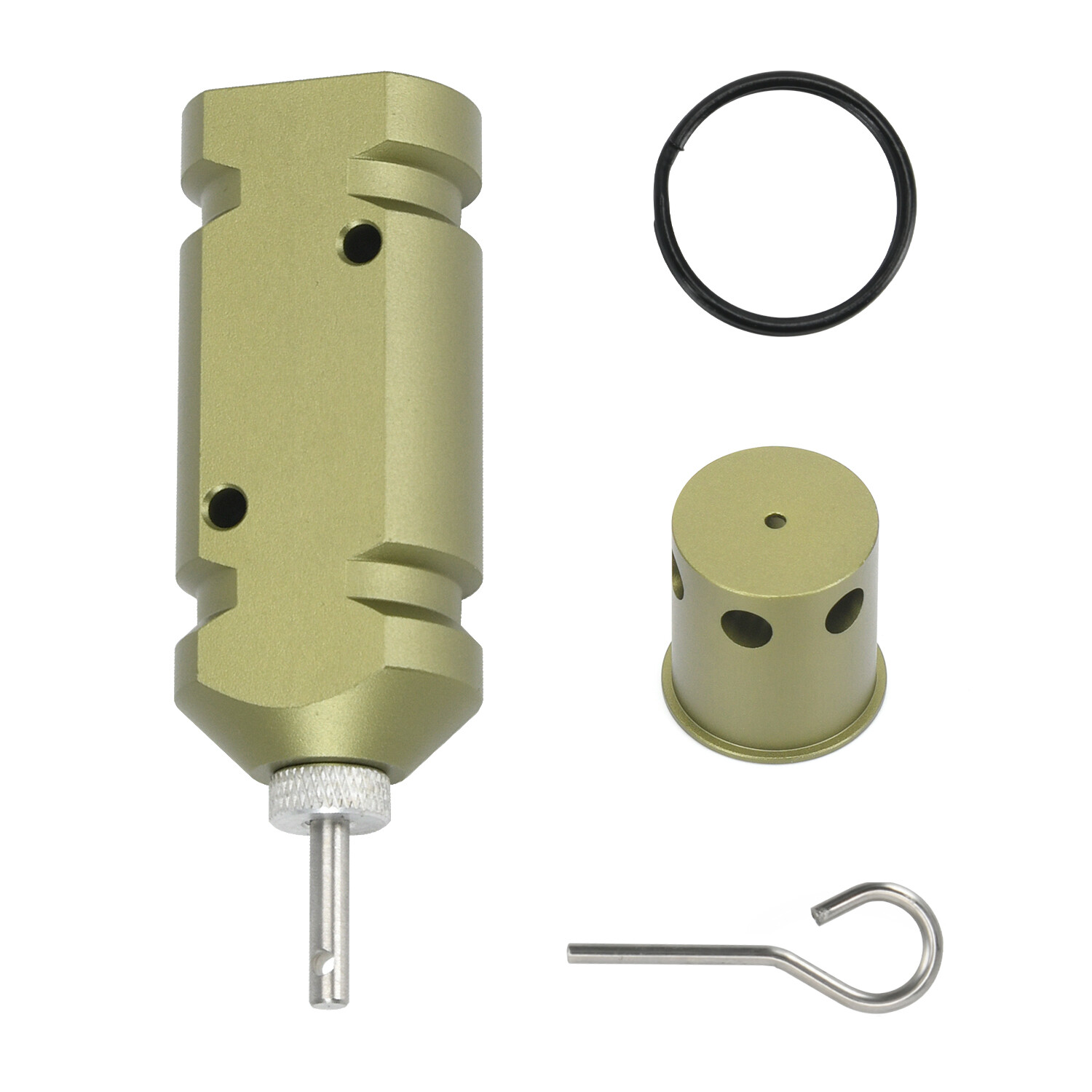Perimeter Trip Alarm Aluminum Alloy Camp Safe Perimeter Trip Wire Alarm Green