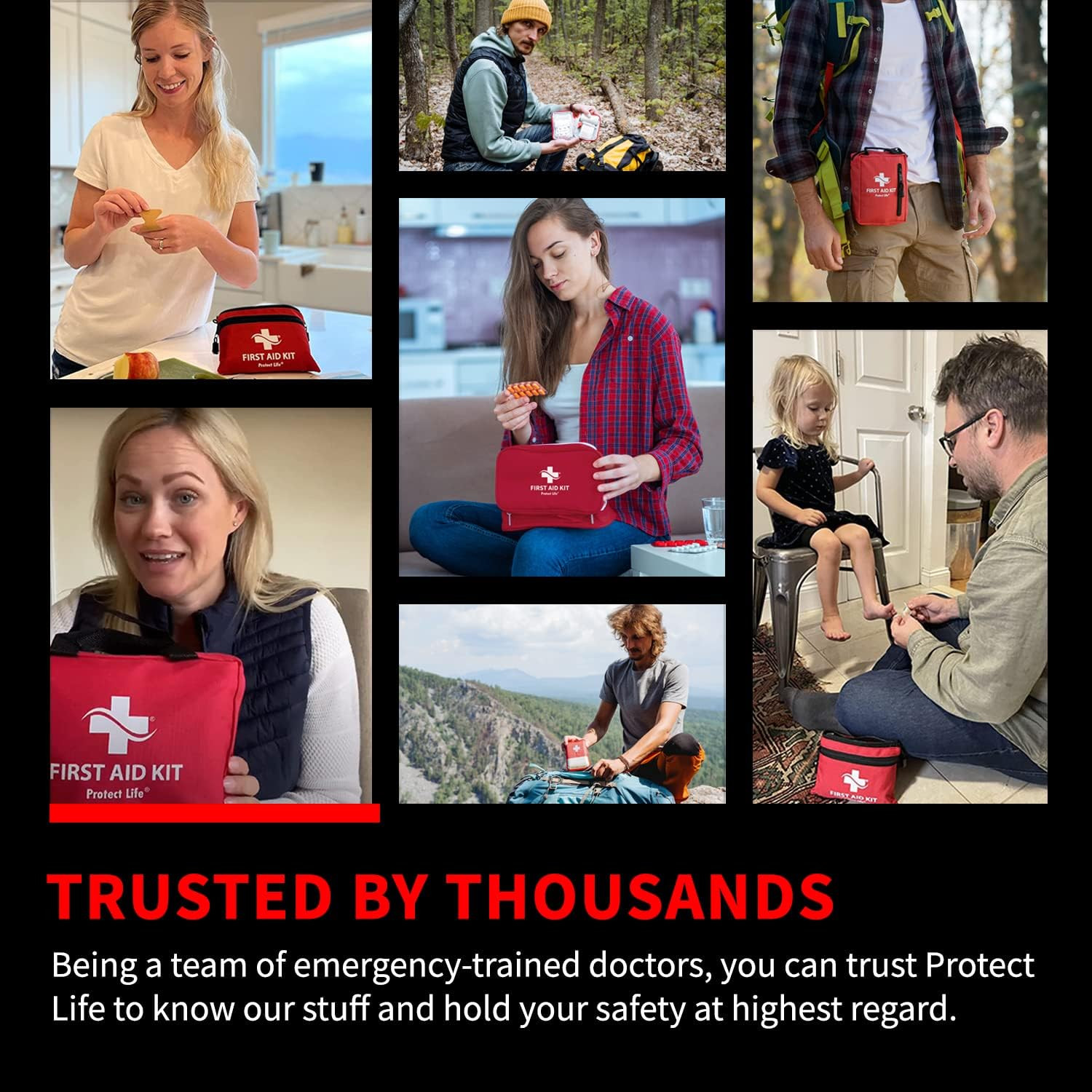 Survival First Aid Kit for Home/Business, Camping Survival Kits | Mini Travel Fi