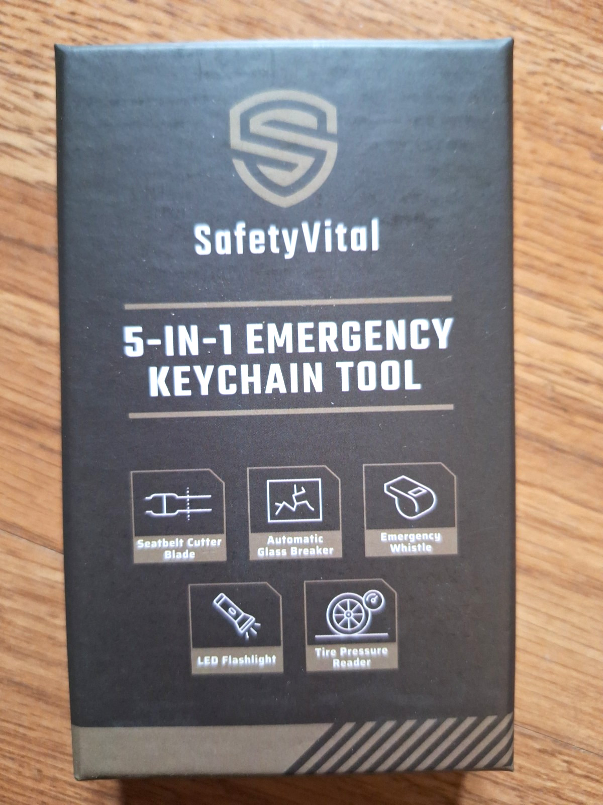 Safety Vital Emergency Survival 5-in-1 Multi-Tool Set Flashlight Key Chain