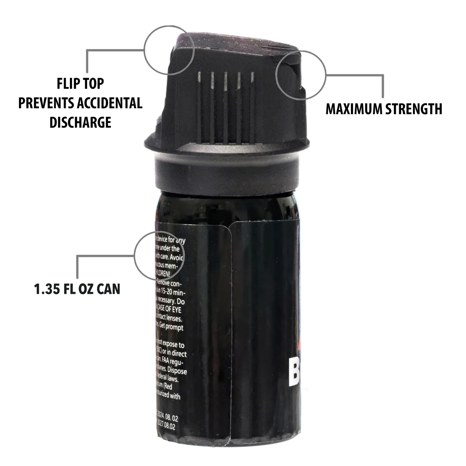 2 Pack Burn Pepper Spray 1.35oz Self Defense & Personal Safety – Police Grade
