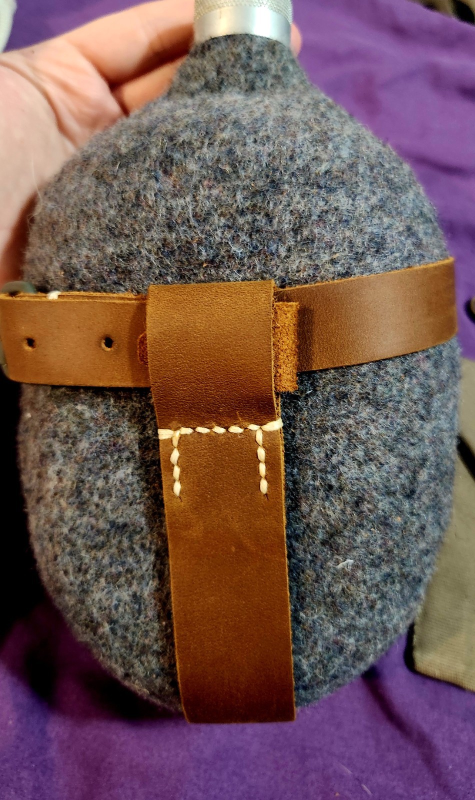 Handsewn Bushcraft lot with Canteen and Survival sewing kit