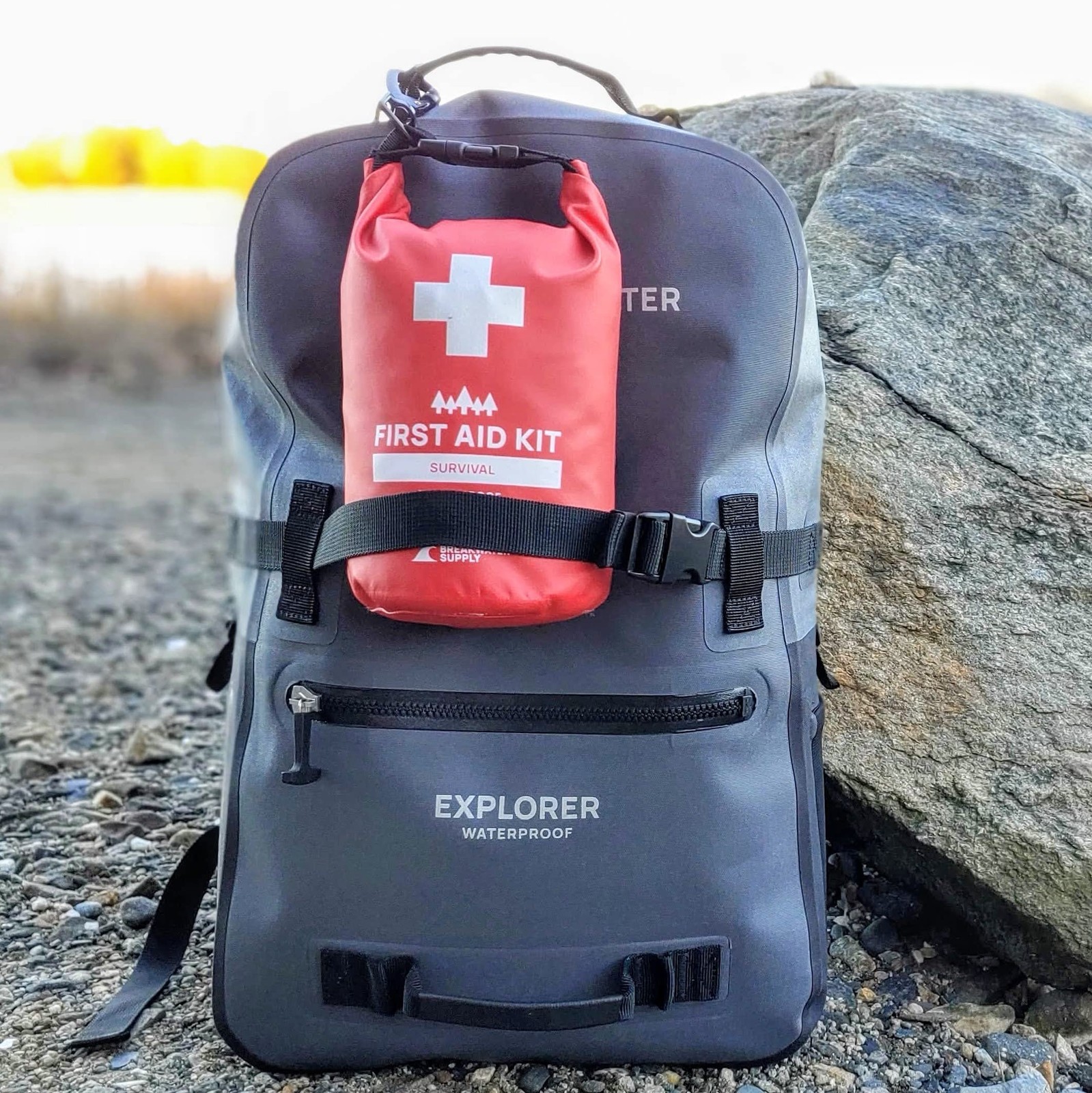 Breakwater Supply™ Waterproof Survival First Aid Kit, 101 Piece AFAK Emergency