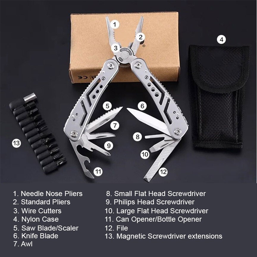 Survival Knife/Survival Bag w IFAK/Water Purification System/Multitool/MUCH MORE