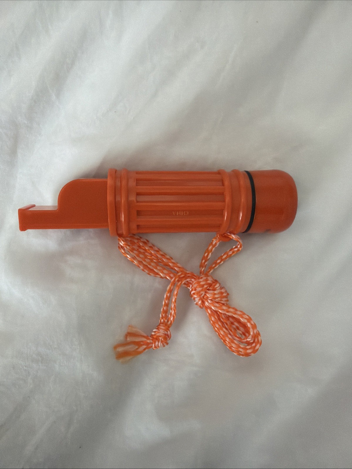 5in1 Camping Survival Whistle Compass Fire Starter Storage Container Mirror