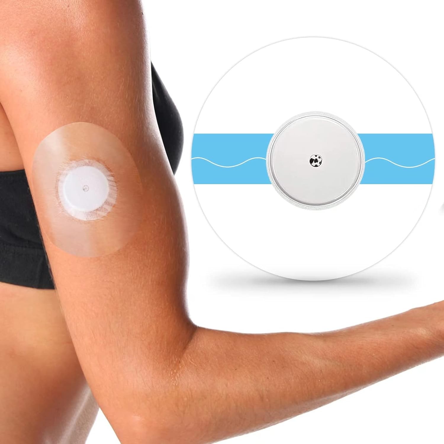 100Pcs Libre 2 Plus Sensor Covers Waterproof Freestyle Clear Adhesive Patches fo