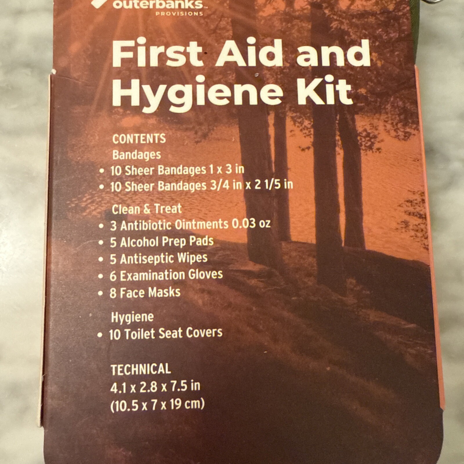 New And Sealed Outerbanks First Aid and Hygiene 57 Pieces Kit Survival