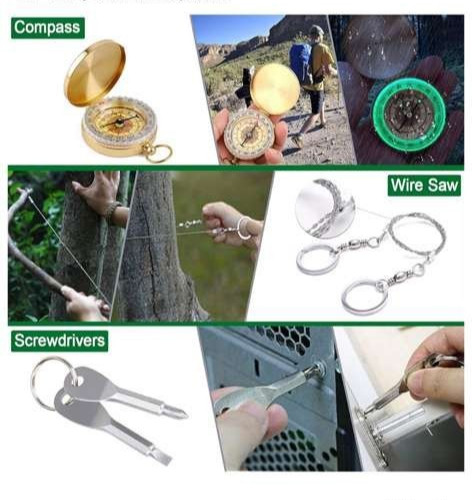 35-in-1 Survival Kit Emergency First Aid Camping Hiking Gear